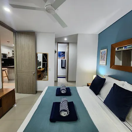 Bocagrande Bay View Gym Jacuzzi Pool Apartment
