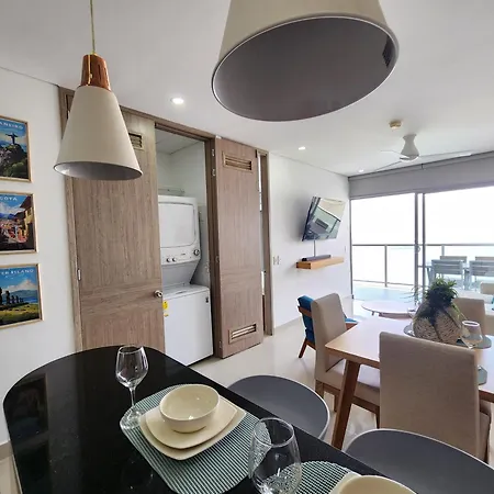 Bocagrande Bay View Gym Jacuzzi Pool Apartment Cartagena