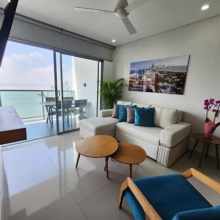 Apartment Bocagrande Bay View Gym Jacuzzi Pool